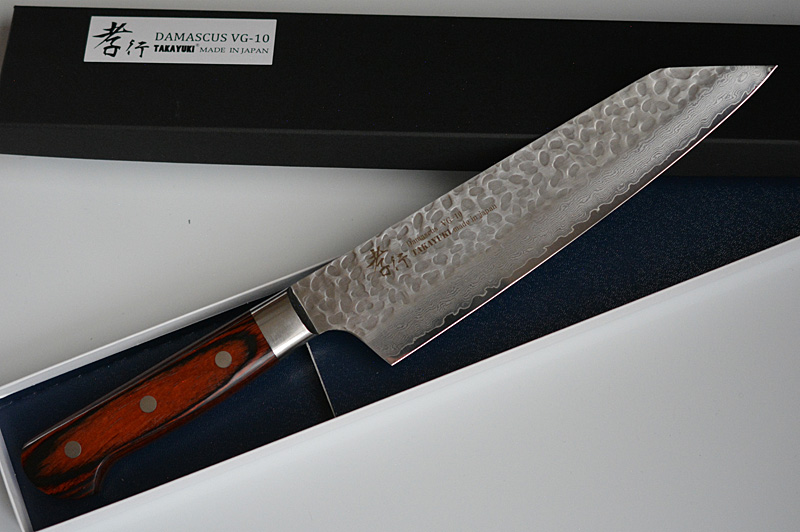 Japanese Kiritsuke Gyuto Chef Knife - MIURA - VG-10 Black Damascus