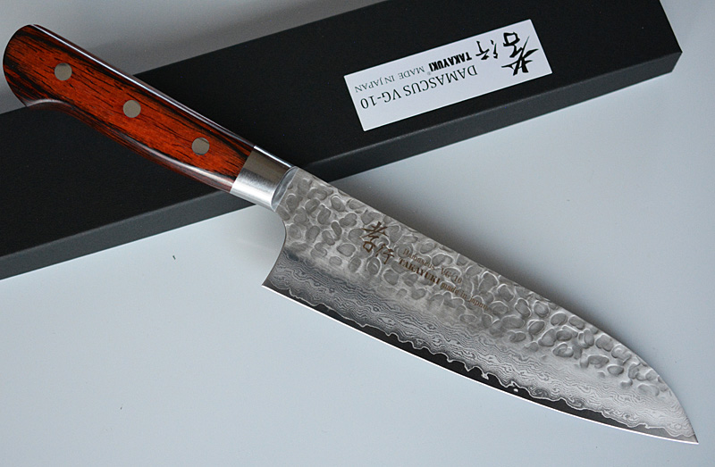 Japanese VG10 Damascus santoku Knife Sakai Takayuki Brand