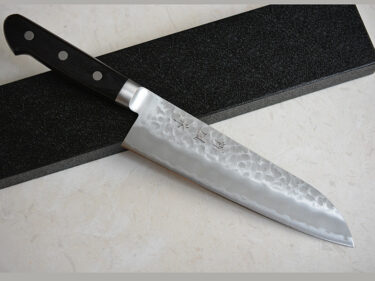 CH004 Japanese Santoku knife TC Aogami Super carbon steel 180mm –  Zenpou [$146.00]