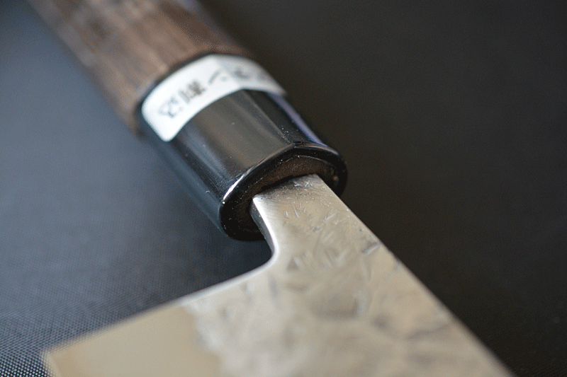 Kawamura's knife blade and handle.