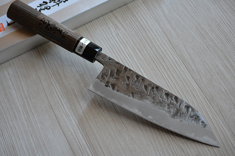 Kawamura Japanese knife shirogami steel with traditional handle