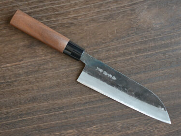 CK101 Japanese Santoku knife Black Aogami#2 carbon steel 165mm – Tosa Kajiya [Sold Out]