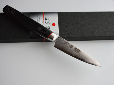 CS105 Japanese Paring Kitchen Knife VG10 Damascus Steel 90mm – Saiun by Sekikanetsugu [$90.00]