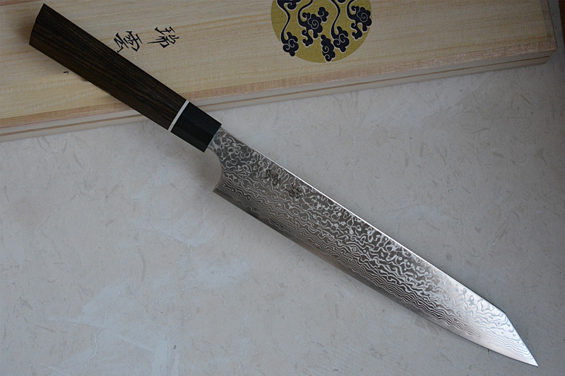 Japanese Silcer SPG2f Damascus knife Sekikanetsugu Zuiun