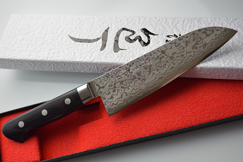 Sharp and resistant to rust. Item No. CY213 Japanese Paring knife TC  Damascus Zen-Pou 80mm