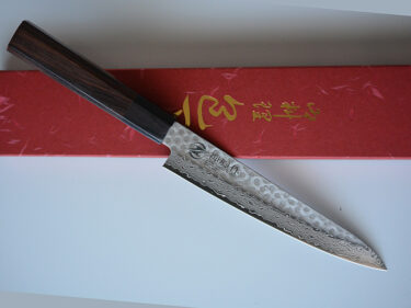 CY209 Japanese Wa-Petty knife Swedish stainless Damascus steel 155mm – Zenpou [Sold Out]