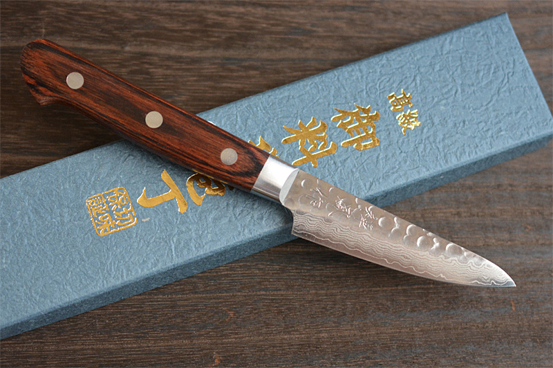 Japanese VG10 Damascus hammered knife Zenpou Paring type