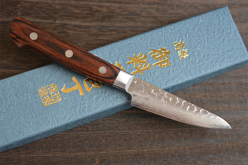 Japanese Kitchen Knife Paring, Hammered VG10