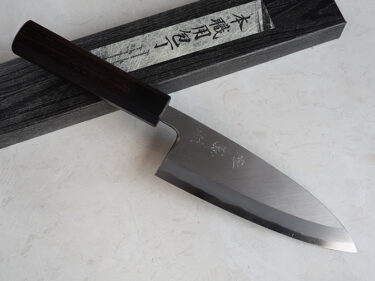 CY218 Japanese Deba knife Shirogami#2 carbon steel 150mm – Zenpou [$158.00]