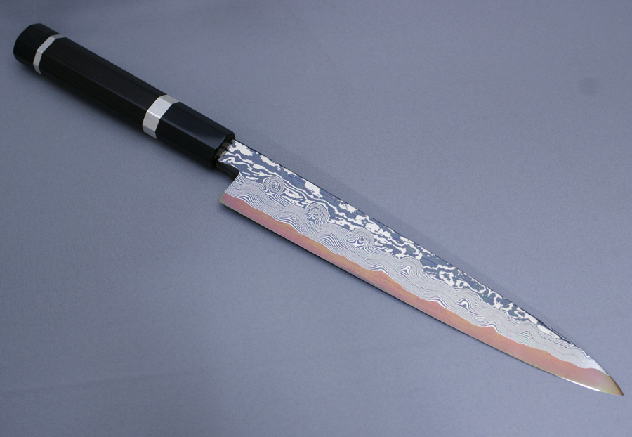 Japanese Damascus Yanagiba Knife