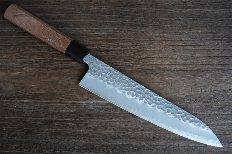 Very sharp Japanese Wa-Gyuto knife Aogami Super Zenpou